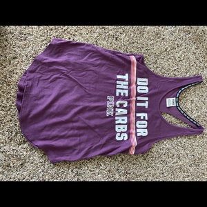 “Do it for the carbs” racer back tank